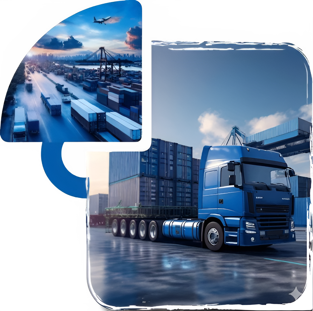 Logistics team managing warehouse inventory